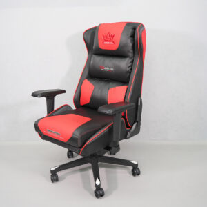 The EEC219 Royal Comfort Gaming Sofa is a sleek, ergonomic gaming chair with a black and red design, featuring soft cushioning and adjustable armrests. It’s crafted for optimal comfort during long gaming sessions, providing both style and functionality.