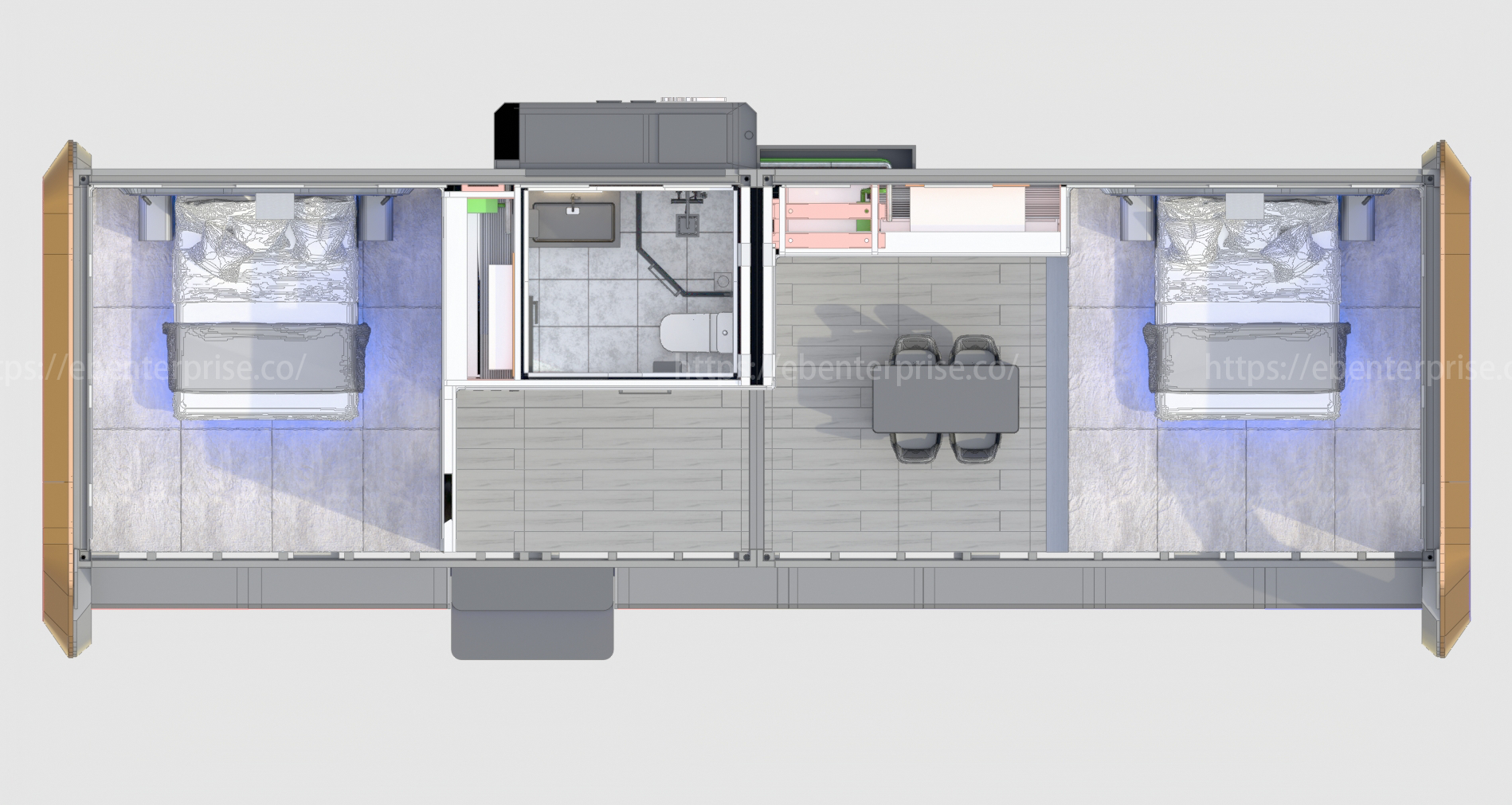 I shape extension 2 bedrooms (6)