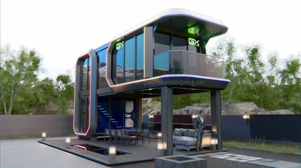 luxury capsule house in texas