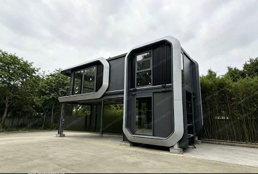 EB Enterprise's Two-Story Modular Space Capsule Villa